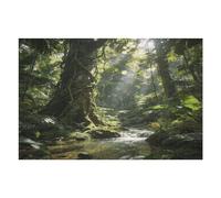 Sunlit Casse-tête en bois avec boîte de rangement, respectueux de l'environnement pour la maison, les loisirs, le soulagement du stress et la décoration, 1 000 pièces