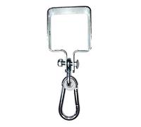Sunload Lot de 2 crochets de manchette galvanisés avec mousqueton pour poutres ou bois équaté, 90 x 90 mm