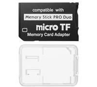 Sunloy PSP Adaptateur de carte mémoire Micro SD vers Memory Stick Pro Duo MagicGate compatible avec PlayStation Portable, appareil photo, Handycam, téléphone portable, PSP 1000 2000 3000