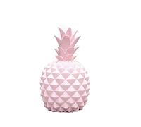 SunLSunLiHao Tirelire Décoration De Banque De Pièce De Monnaie d'argent De Résine De Forme D'ananas De Couleur Gelée, 21x10cm (Rose)