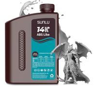 SUNLU 14K ABS-like Resine pour Imprimante 3D 2KG, Ultra-précision pour l'impression de Détails de Miniature, Finition Matte Lisse, UV 405nm Curing, Conforme aux Plupart des Imprimantes 3D LCD, Gris