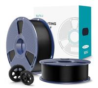 SUNLU 1KG*2 PL 2.0 Filament, Mise à niveau du filament PL Bundle | Résistance Améliorée, Plus Résistant et Plus Rapide, Bobine de 1kg, 2KG au total, Noir+Noir