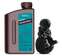 SUNLU 3D Printer Resin 1KG, Faible retrait et durcissement rapide Résine standard, 1000G.Noir