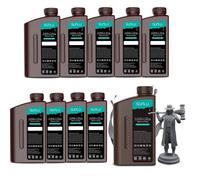 SUNLU ABS-Like Imprimante 3D Résine rapide LCD Resine à polymérisation UV 405nm Résine Gris foncé, 10 KG