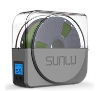 SUNLU Boîte de séchage à filament pour imprimante 3D, déshydrateur de filament S1 Plus avec design ventilateur, boîte de rangement pour filament d'imprimante 3D 1,75 2,85 3,00, S1 Plus Gris