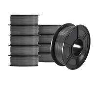SUNLU Filament 3D, diamètre 1,75 mm, tolérance +/- 0,02 mm, PETG gris 10 rouleaux