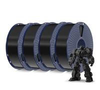 SUNLU Filament PL 1.75mm 4KG Bundle, Filament PLA Plus pour Imprimante 3D, PLA Plus Filament Résistant, PL Filament d'impression 3D Précision +/- 0.02mm, 4x Noir