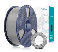 SUNLU Filament PL 1.75mm, Filament PLA Plus pour Imprimante 3D, PL Filament pour Impression 3D Plus Dur et Plus Résistant, Précision Dimensionnelle +/- 0.02mm, 1KG Couleur argent