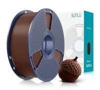 SUNLU Filament PLA+ 1.75mm, Filament PLA Plus pour Imprimante 3D, PLA+ Filament pour Impression 3D Plus Dur et Plus Résistant, Précision Dimensionnelle +/- 0.02mm, 1KG Brun Café