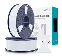 SUNLU Filament PLA Haute Vitesse1.75 mm, Filament PLA pour Imprimante 3D rapide, Conçu pour l'impression à Grande Vitesse, HS-PLA Filament, Précision Dimensionnelle +/- 0.02 mm, 2KG Blanc+blanc