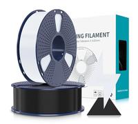 SUNLU Filament PLA Haute Vitesse1.75 mm, Filament PLA pour Imprimante 3D rapide, Conçu pour l'impression à Grande Vitesse, HS-PLA Filament, Précision Dimensionnelle +/- 0.02 mm, 2KG Noir+blanc