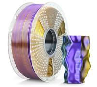 SUNLU Filament PLA Plus en soie pour imprimante 3D, filament PL brillant triple couleur, 1,75 mm, textures en soie, rotation à 360°, dévoile différentes couleurs, précision dimensionnelle +/- 0,02
