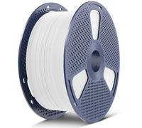SUNLU grande bobine de filament PETG 5kg,filament pour imprimante 3D PETG 1,75 mm, moins d'étirement,bonne adhérence des couches,haute ténacité,grande bobine de filament, bobine de 5kg (11 lbs),blanc.