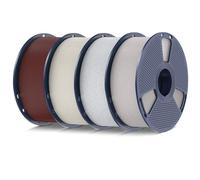 SUNLU Haute Vitesse Marbre PLA Filament Bundle, 600 mm/s Haute Vitesse PLA Filament pour Imprimante 3D, Texture Naturelle Semblable au Marbre, Poids Total 4 kg, 1kg par Bobine, Lot de 4.