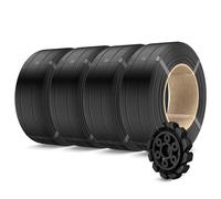 SUNLU Lot de 4 recharges de filaments PLA+2.0 pour imprimante 3D Bambu Lab haute ténacité, sans bobine de filaments 3D de 1,75 mm pour bobines réutilisables, compatibles avec les imprimantes 3D Bambu