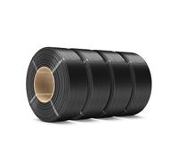 SUNLU Lot de 4 rouleaux de filament PLA+ - 1,75 mm - 4 kg - PLA Plus - Pour imprimante 3D - Noir - Pour bobines réutilisables - Compatible avec imprimante Bambu Lab