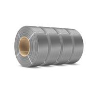 SUNLU Lot de 4 rouleaux de filament PLA+ 1,75 mm - 4 kg - Recharge réutilisable - Compatible avec Bambu Lab et SUNLU 2025 - Gris - 4 rouleaux de 1 kg