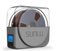 SUNLU Official Filament Dryer S1 PLUS with Fan, Sans Humidité Boite Sechage Bobine 3D, FilaDryer Facile à Utiliser et Portable, PLA PETG ABS Nylon Boite Filament Dehydrator 3D Filament Dryer, (Gris)