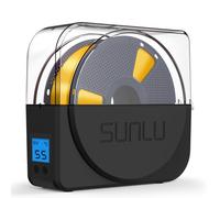 SUNLU Official Filament Dryer S1 PLUS with Fan, Sans Humidité Boite Sechage Bobine 3D, FilaDryer Facile à Utiliser et Portable, PLA PETG ABS Nylon Boite Filament Dehydrator 3D Filament Dryer, (Noir)