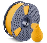 SUNLU PETG Filament 1,75 mm, moins d'étirement, bonne adhérence des couches, haute ténacité Filament pour imprimante 3D 1,75 ± 0,02 mm, bobine de 1 kg (2,2 lb), PETG jaune vif