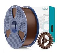 SUNLU PLA+2.0 Filament 1,75 mm, Mise à niveau du filament PLA+ 1,75 mm, résistance améliorée, précision dimensionnelle +/- 0,02mm, bobine de 1kg (2,2 LBS), Brun Café