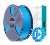 SUNLU PLA+2.0 Filament 1,75 mm, Mise à niveau du filament PLA+ 1,75 mm, résistance améliorée, précision dimensionnelle +/- 0,02mm, bobine de 1kg (2,2 LBS), Cyan