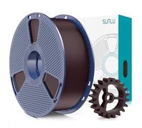SUNLU PLA+2.0 Filament 1,75 mm, Mise à niveau du filament PLA+ 1,75 mm, résistance améliorée, précision dimensionnelle +/- 0,02mm, bobine de 1kg (2,2 LBS), Châtaigne Grillée