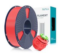 SUNLU PLA+ Filament 1.75mm, Filament PLA Plus pour Imprimante 3D, Filament PLA+ 1KG pour impression 3D avec Meilleure Résilience, Neatly Wound, Précision +/- 0.02mm,Rouge cerise