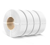 SUNLU PLA filament Recharge 1,75mm,filament PLA pour imprimante 3D compatible avec Bambu et SUNLU 3ème bobine réutilisable, 1 kg par bobine, lot de 4, 4 Blanc