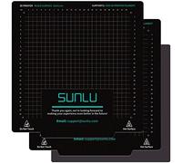 SUNLU Plateformes magnétiques amovibles flexibles pour imprimante 3D, 310 x 310 mm, lit chauffant pour imprimante 3D FDM à 99 %, 2 autocollants magnétiques amovibles + 1 base