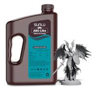 SUNLU Résine ABS-Like pour Imprimante 3D 3000G, Photopolymère UV 405nm, Rapide & Haute Précision, Compatible LCD/DLP/SLA, Gris, 3KG