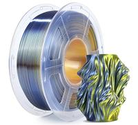 SUNLU Silk PLA Plus Filament d'imprimante 3D, Filament PLA+ Brillant Bicolore 1,75 mm, 360° Dévoile des Couleurs Variées, Précision Dimensionnelle +/- 0.02mm, Bobine de 1kg (2.2lb), Or Noir