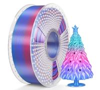 SUNLU Silk Rainbow PLA PLUS Filament, Changement de couleur rapide tous les 8 mètres, Multicolore PLA+ Filament, Longueur totale 330 mètres, Bobine de 1KG, Silk Rainbow Filament(Bleu-Violet-Magenta)
