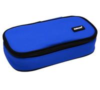 SUNLUX Trousse Ovale Bleue 23 x 5 x 12 cm - Élégante, Durable et Pratique pour l'école et Le Bureau