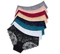 Sunm Boutique Multipack Lot de culottes en dentelle ultra fine pour femme, Lot de 8 - Multicolore, XS