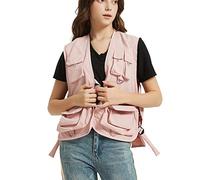 Sunma Homme/Femme Multi-Poche Veste de Photographie sans Manche Respirant Camping Gilet de Pêche