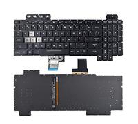 SUNMALL Clavier de rechange compatible avec Asus TUF Gaming FX505 FX505DD FX505DV FX505DU FX505DY FX505GD FX505GE FX505GM FX505GT TUF705DD TUF705DT TUF705DUFX86 Serie RGB Rétroéclairage