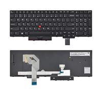 SUNMALL Clavier de rechange compatible avec IBM T570 US Lenovo IBM ThinkPad P51S P52S T570 T580 Noir avec cadre et trackpoint