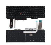 SUNMALL Clavier de rechange compatible avec Lenovo IBM Thinkpad E15 2019 Gen 1