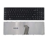 Sunmall Clavier de Remplacement avec Cadre Compatible avec Lenovo Ideapad G580 G580A G585 G585A V580 V585 Z580 Z580A Z585 Z585A N580 N581 N585 N586 Noir