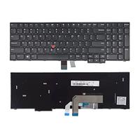 SUNMALL Clavier de remplacement compatible pour Lenovo IBM ThinkPad E570 E570C E575 avec pointeur (pas de rétroéclairage)