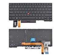 SUNMALL Clavier rétroéclairé de rechange compatible avec Lenovo Thinkpad T480S T490 E480 E490 E495 & Thinkpad L390 L380 L480 Series Laptop