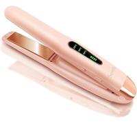 Sunmay Voga Fer à lisser sans fil 2 en 1, mini fer à lisser plat pour retoucher les cheveux courts et fins, baguette à friser portable de voyage et fer à lisser avec USB rechargeable
