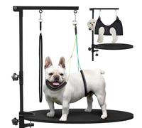 SUNMCCN Bras de toilettage pour chien avec hamac - Hauteur réglable de 88,9 cm avec pince, hamac et supports de hanche sans position assise - Idéal pour les animaux de compagnie de petite et moyenne