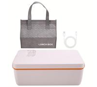 Sunmeit Boîte à déjeuner électrique chauffante, sans fil, rechargeable, en acier inoxydable 304, 1 l