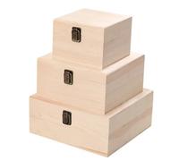 Sunmeit Boîte de Rangement en Bois Boîte Cadeau Mariage Boîte à Bonbons Flip Boîte Cadeau de Demoiselle d'honneur Boîte Cadeau Bois Couleur