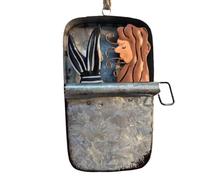 Sunmeit Boîte de sardines à suspendre, un petit morceau, ornements de pêche amusants, cannettes de sardines, poisson en conserve, fruits de mer D