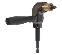 Sunmeit Embout de perceuse à angle droit, adaptateur de perceuse à 90 degrés avec poignée amovible, adaptateur d'angle de foret