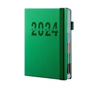 Sunmeit En 2024, le carnet de planification quotidienne est de 365 jours, le carnet d'horaire quotidien est une page, et les fournitures sont vertes