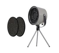 Sunmeit Hotte aspirante portable pour cuisine avec 3 vitesses pour barbecue d'intérieur, casserole chaude, gris et noir